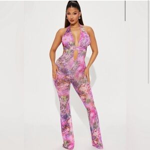 ISO always blooming fashion nova mesh jumpsuit❤️